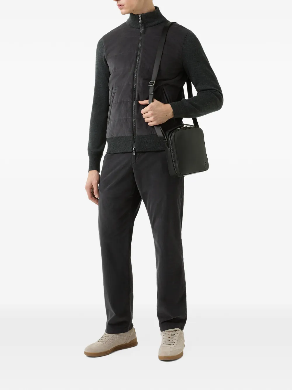 BOGNER Zisco hybrid quilted jacket Grijs