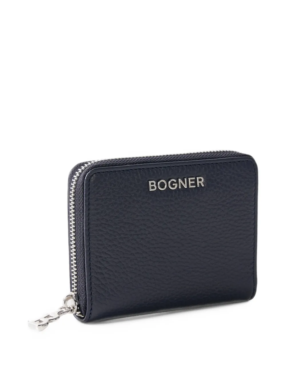 BOGNER Wallis Norah grained-leather wallet Blauw