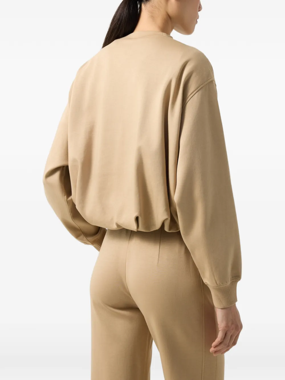 BOGNER Chloe logo-embossed sweatshirt Beige