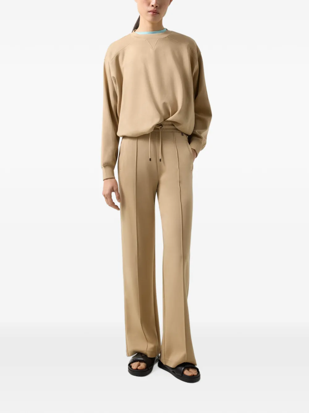 BOGNER Chloe logo-embossed sweatshirt Beige