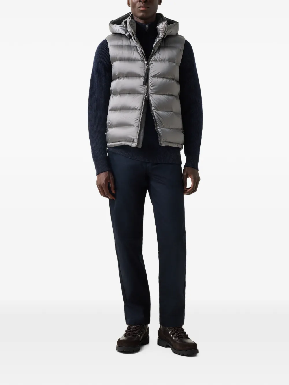 BOGNER Dwayne ribbed-knit sweater Blauw