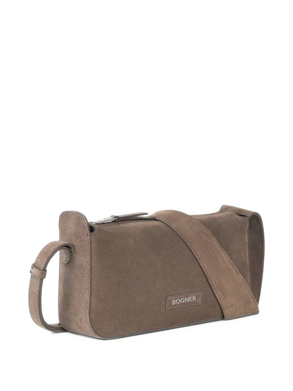 BOGNER Loges Yael suede logo-pouch shoulder bag Bruin