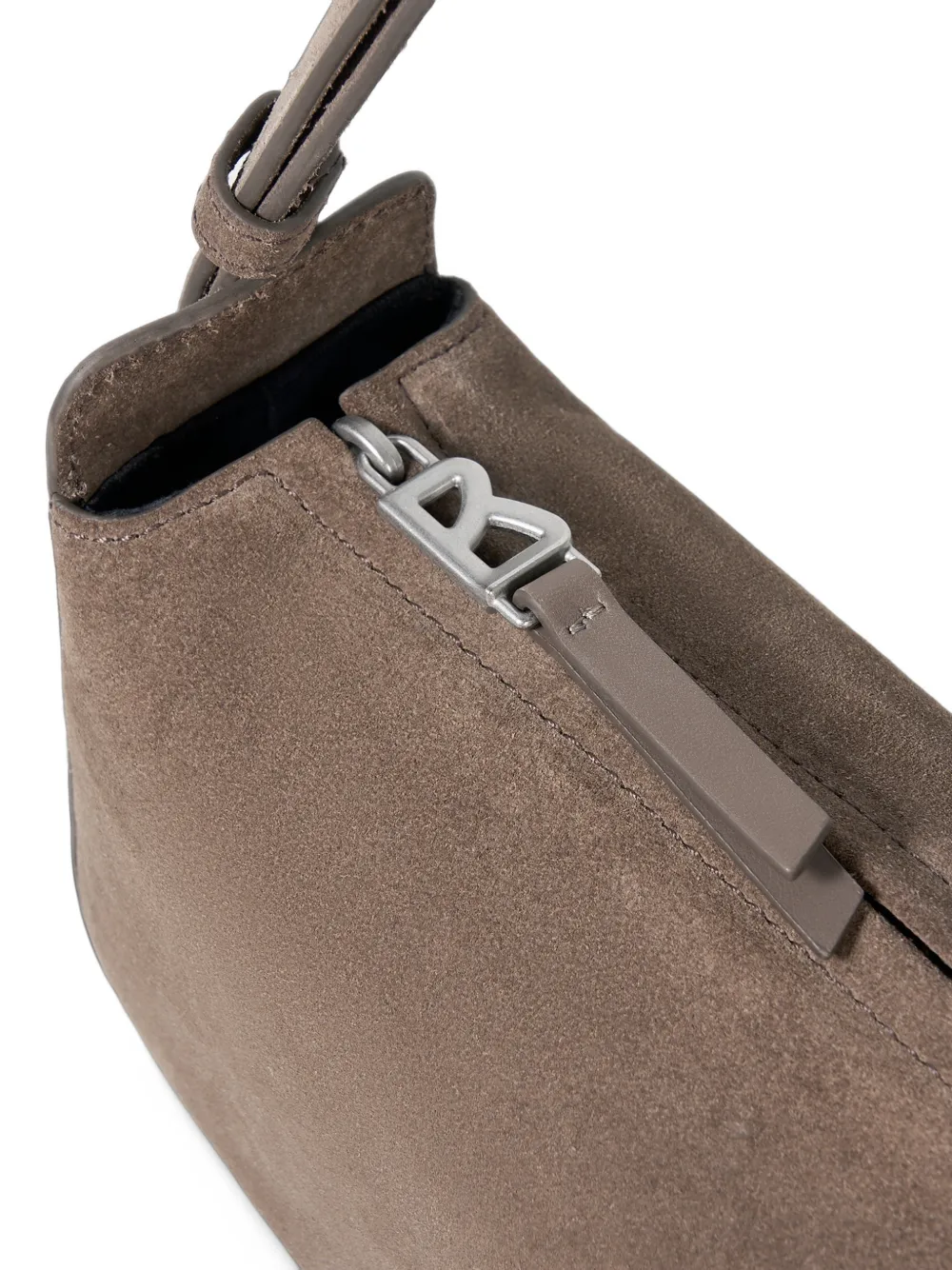 BOGNER Loges Yael suede logo-pouch shoulder bag Bruin