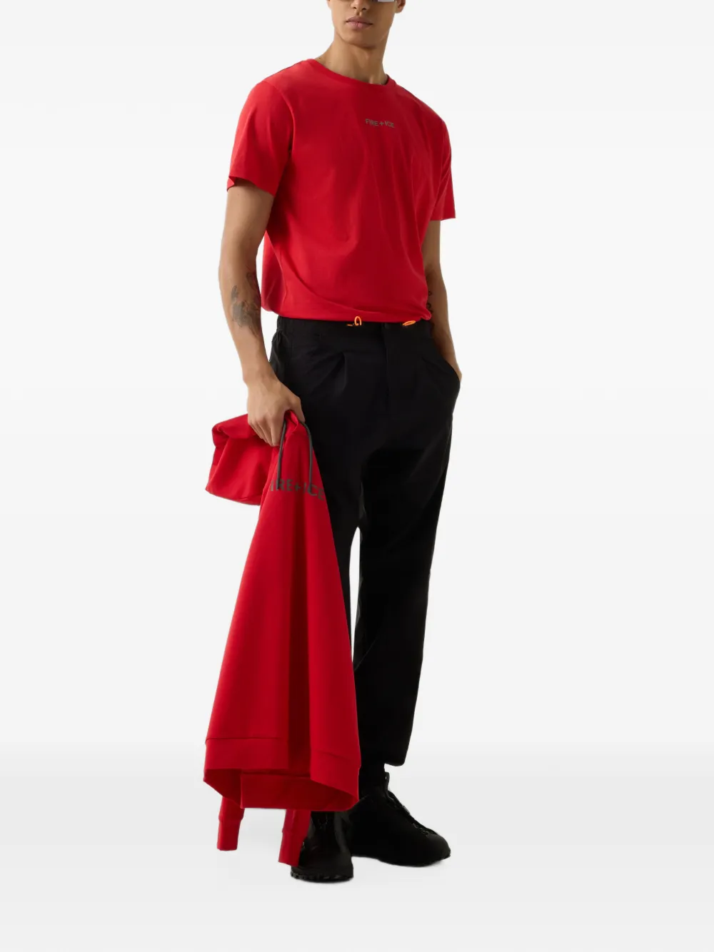 BOGNER FIRE+ICE Mick logo-print T-shirt Rood