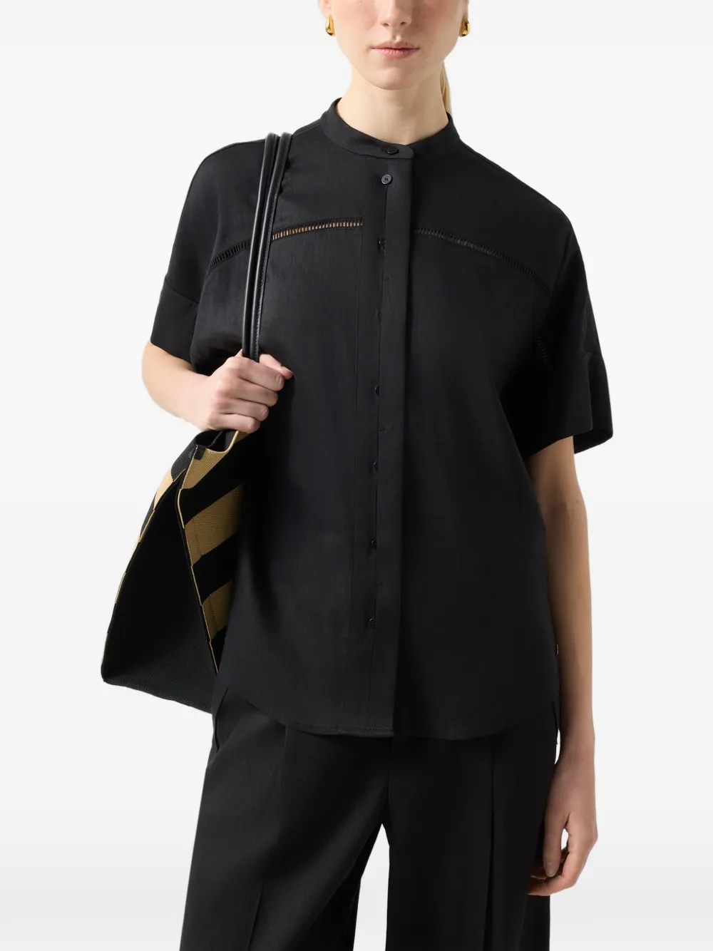 BOGNER Cheryl linen-blend shirt - Schwarz