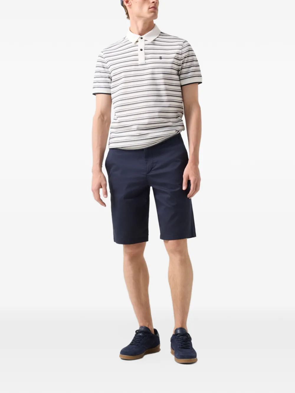 BOGNER Cole drawstring-twill shorts Blauw