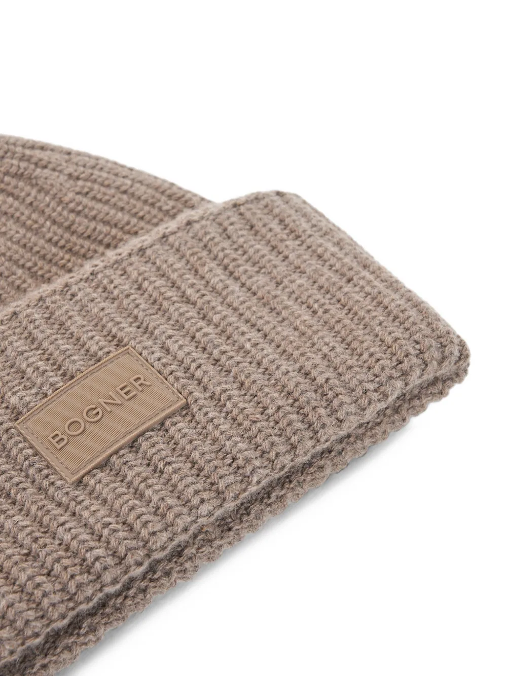 BOGNER Larah logo-patch beanie hat Bruin
