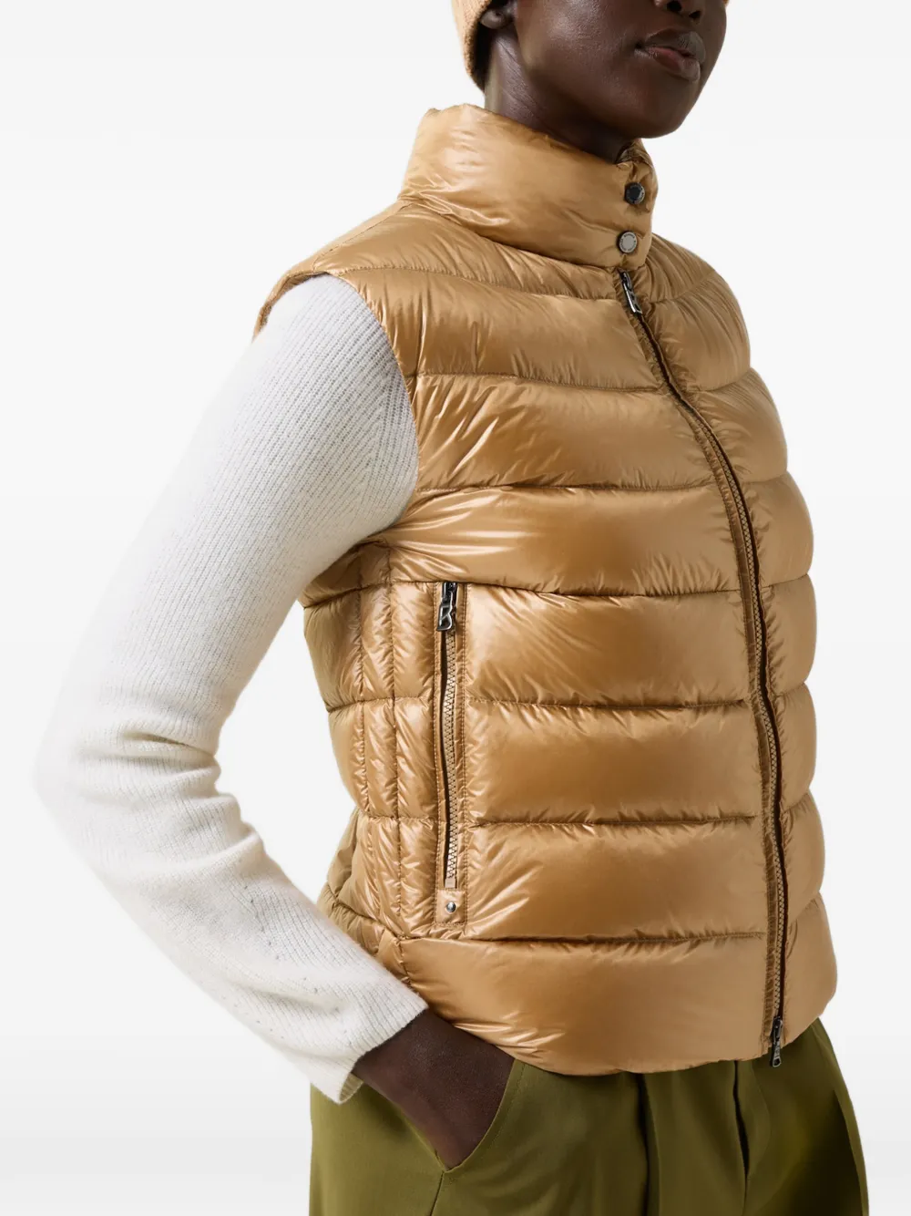 BOGNER Milly quilted gilet Beige