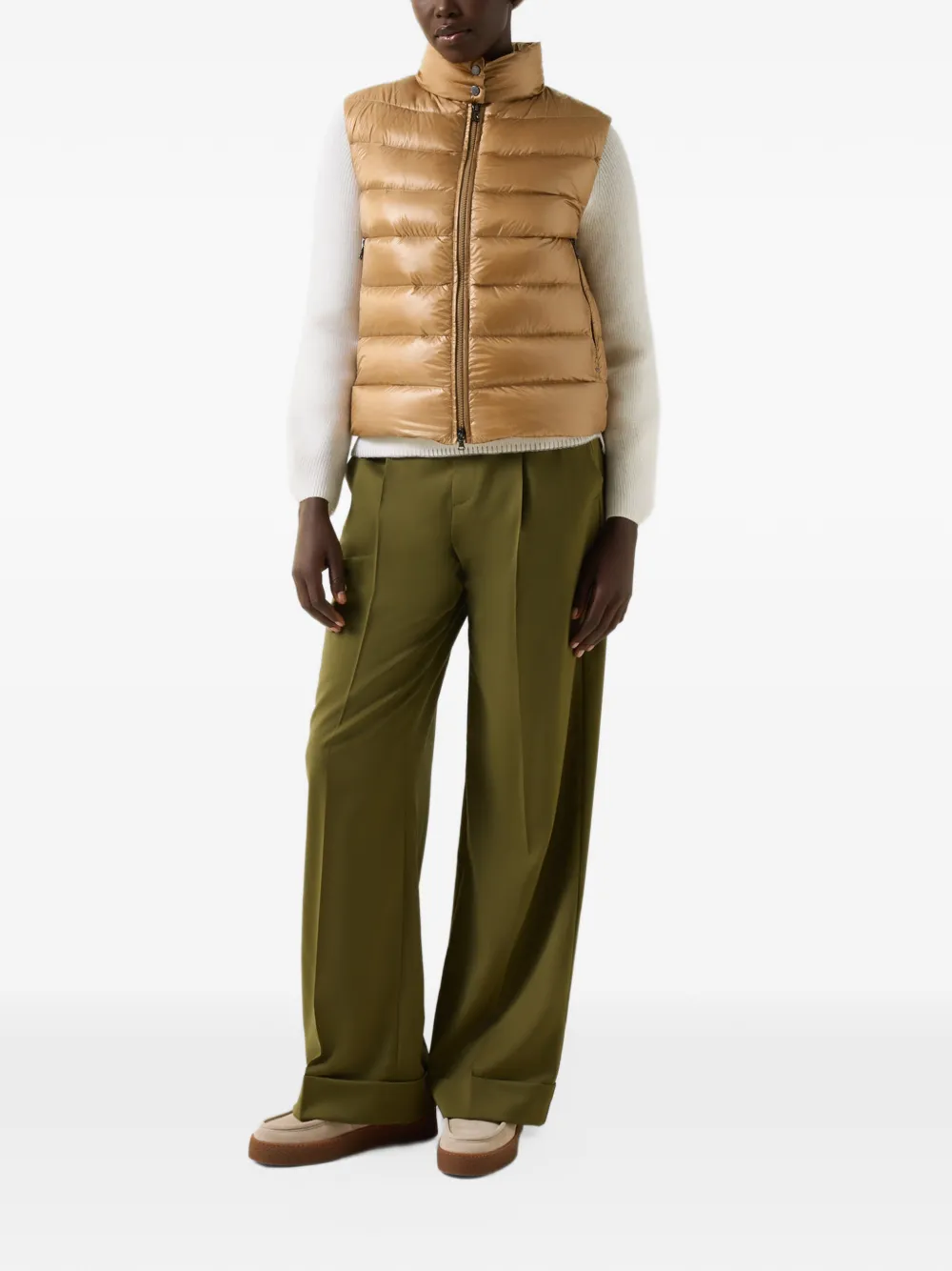 BOGNER Milly quilted gilet Beige
