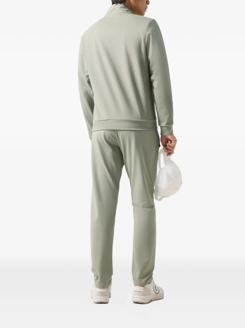 BOGNER Connor zip-collar sport sweatshirt Groen