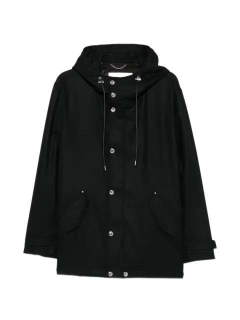 Mackintosh hooded snap-button jacket