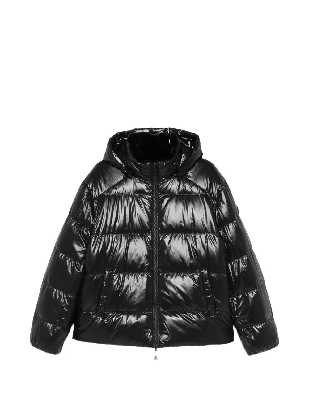 Moose Knuckles Quilted Hooded Jacket In Black