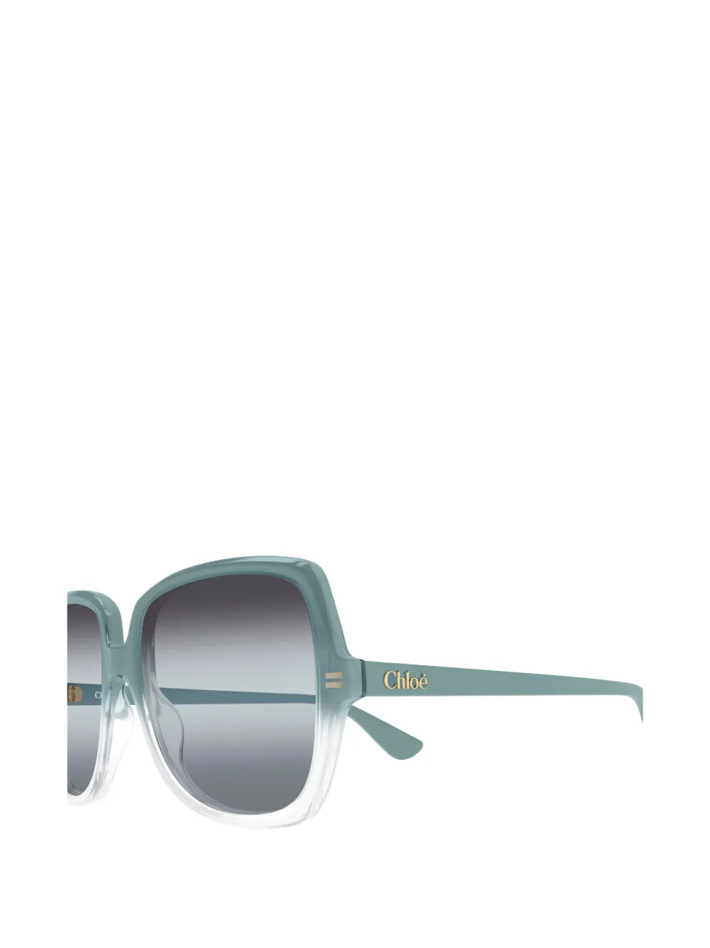 Chloé Eyewear gradient-effect square-frame sunglasses Blauw
