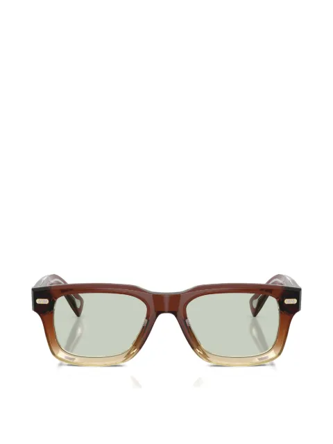 Brunello Cucinelli rectangle-frame sunglasses