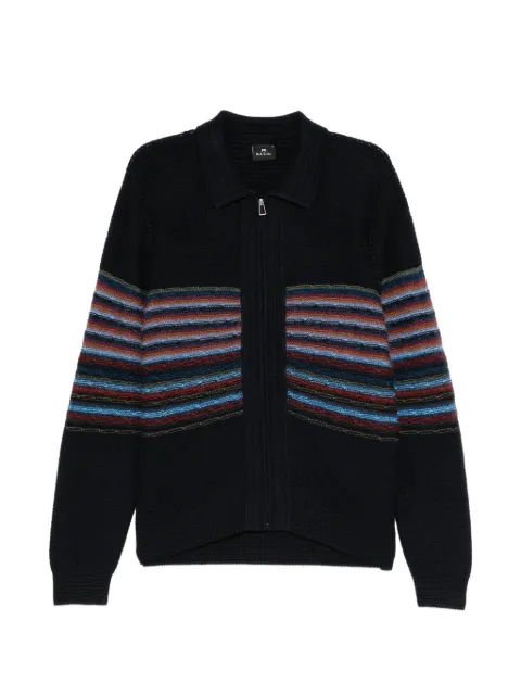 Paul Smith cardigan zippé à rayures