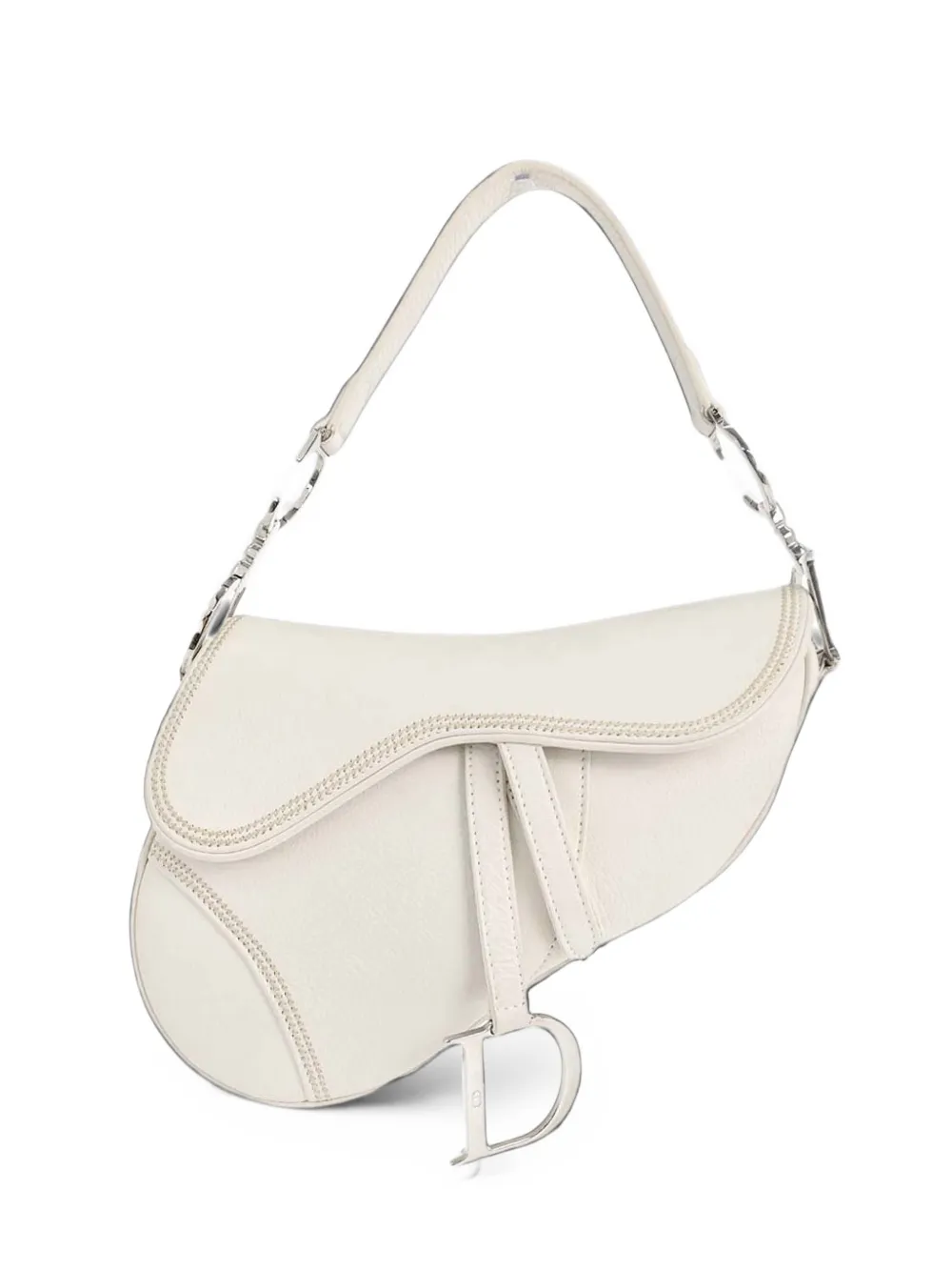 Christian Dior Pre-Owned 2005 Saddle leather shoulder bag - Weiß