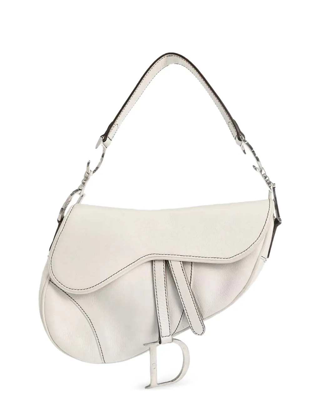Christian Dior Pre-Owned 2003 Saddle leather shoulder bag - Weiß