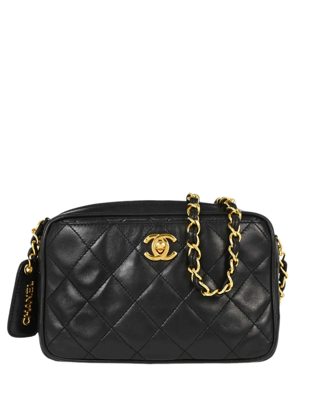 CHANEL Pre-Owned 1994-1996 mini quilted leather shoulder bag - Schwarz