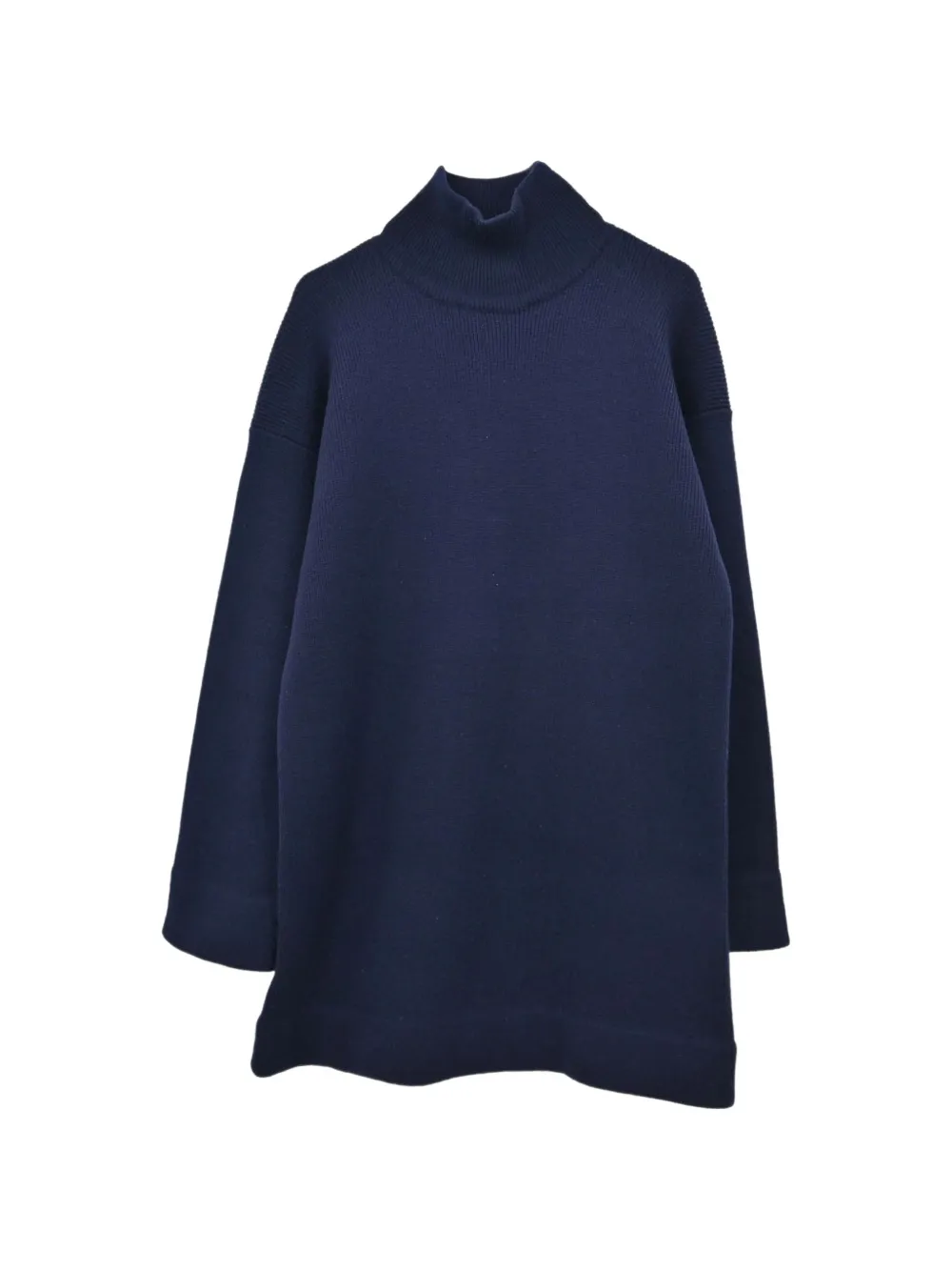 CHANEL Pre-Owned turtle-neck CC logo sweater - Blau