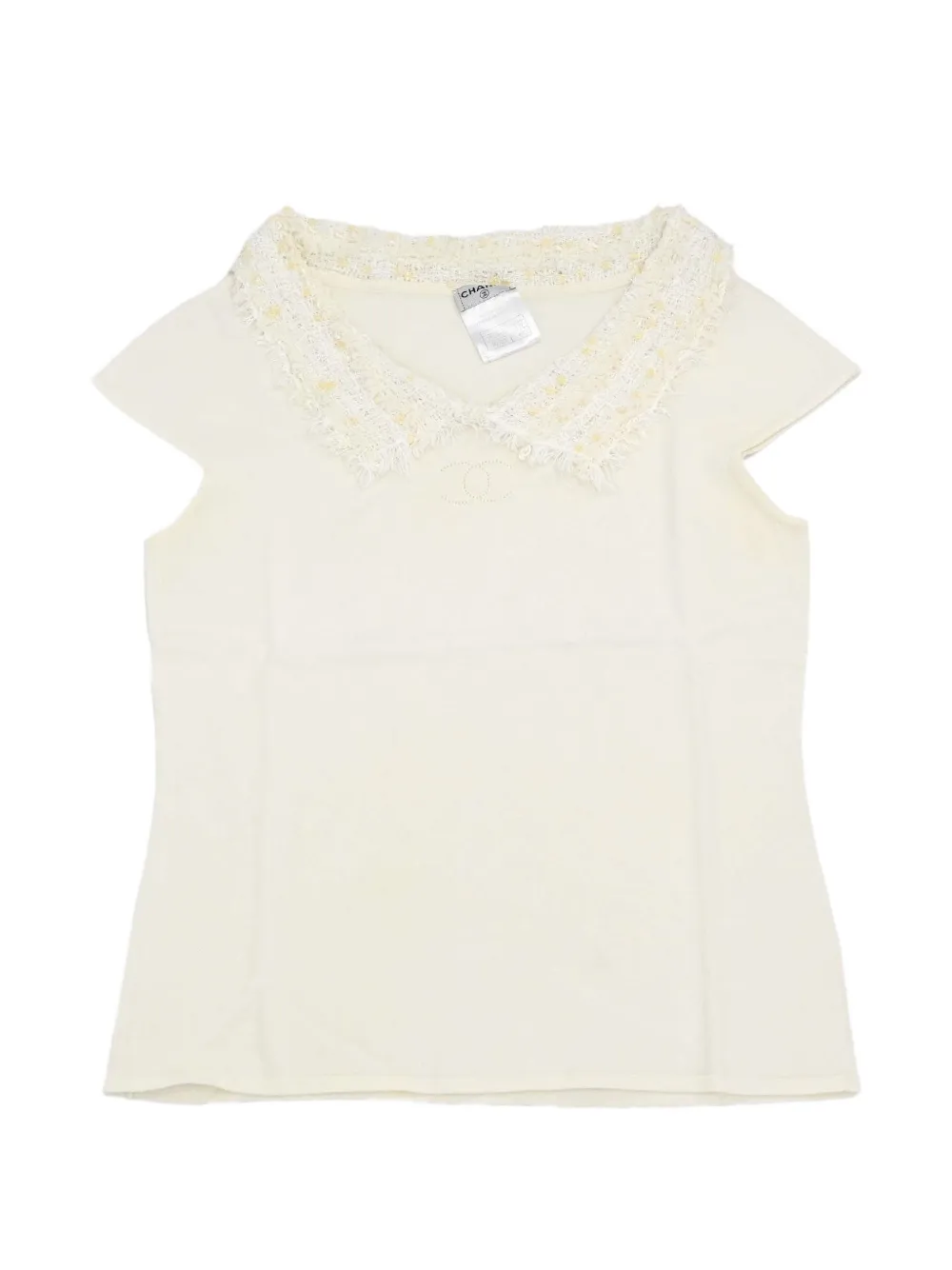 CHANEL Pre-Owned 2005 short-sleeve top - White