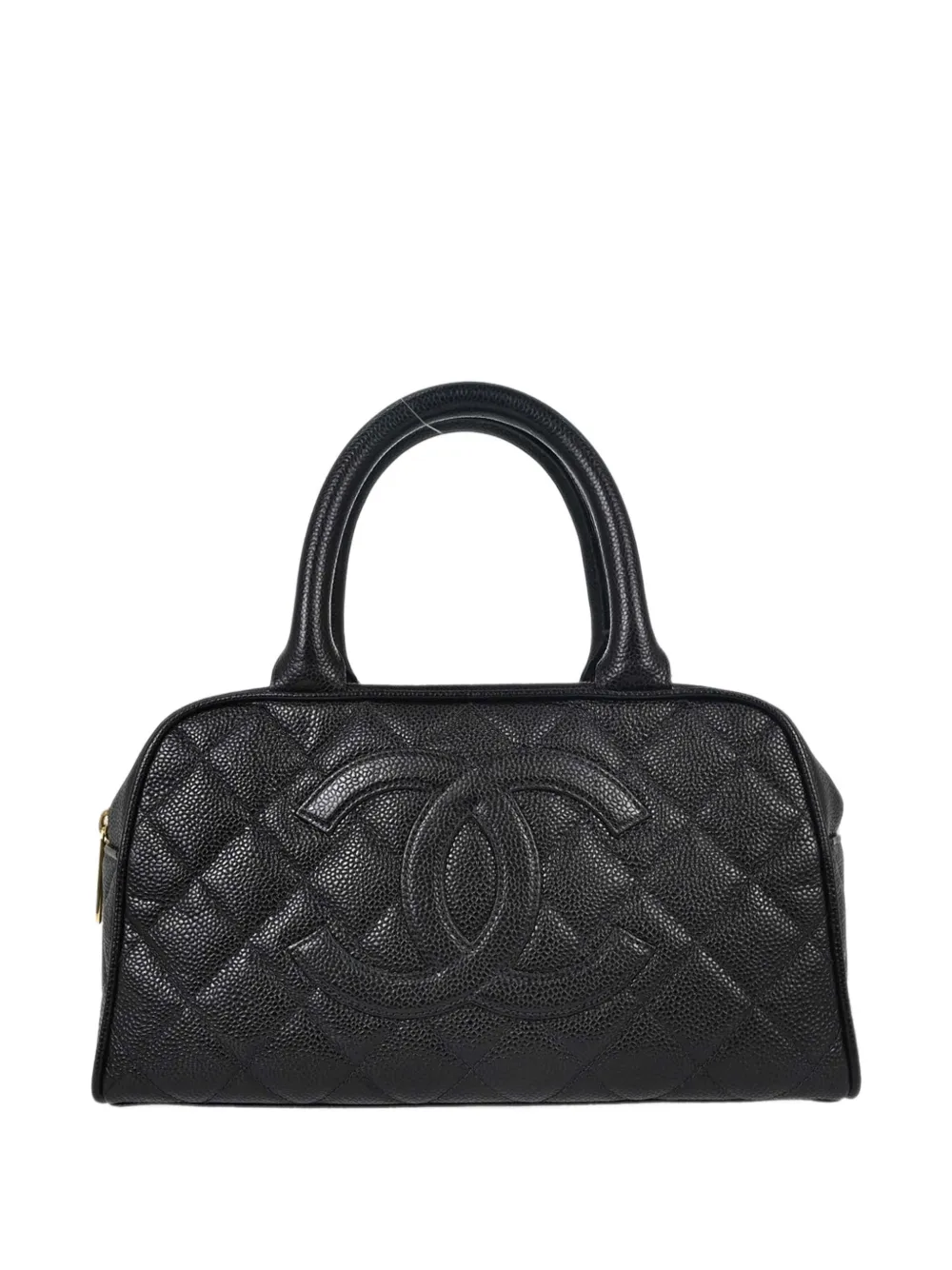 CHANEL Pre-Owned 2002-2003 CC Bowling quilted tote bag - Noir
