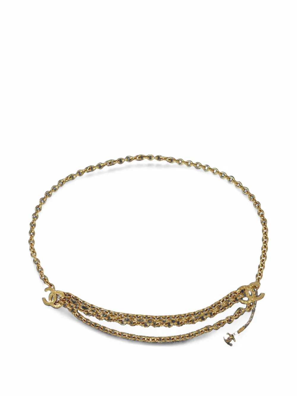 CHANEL Pre-Owned 1985 CC chain belt - Gold