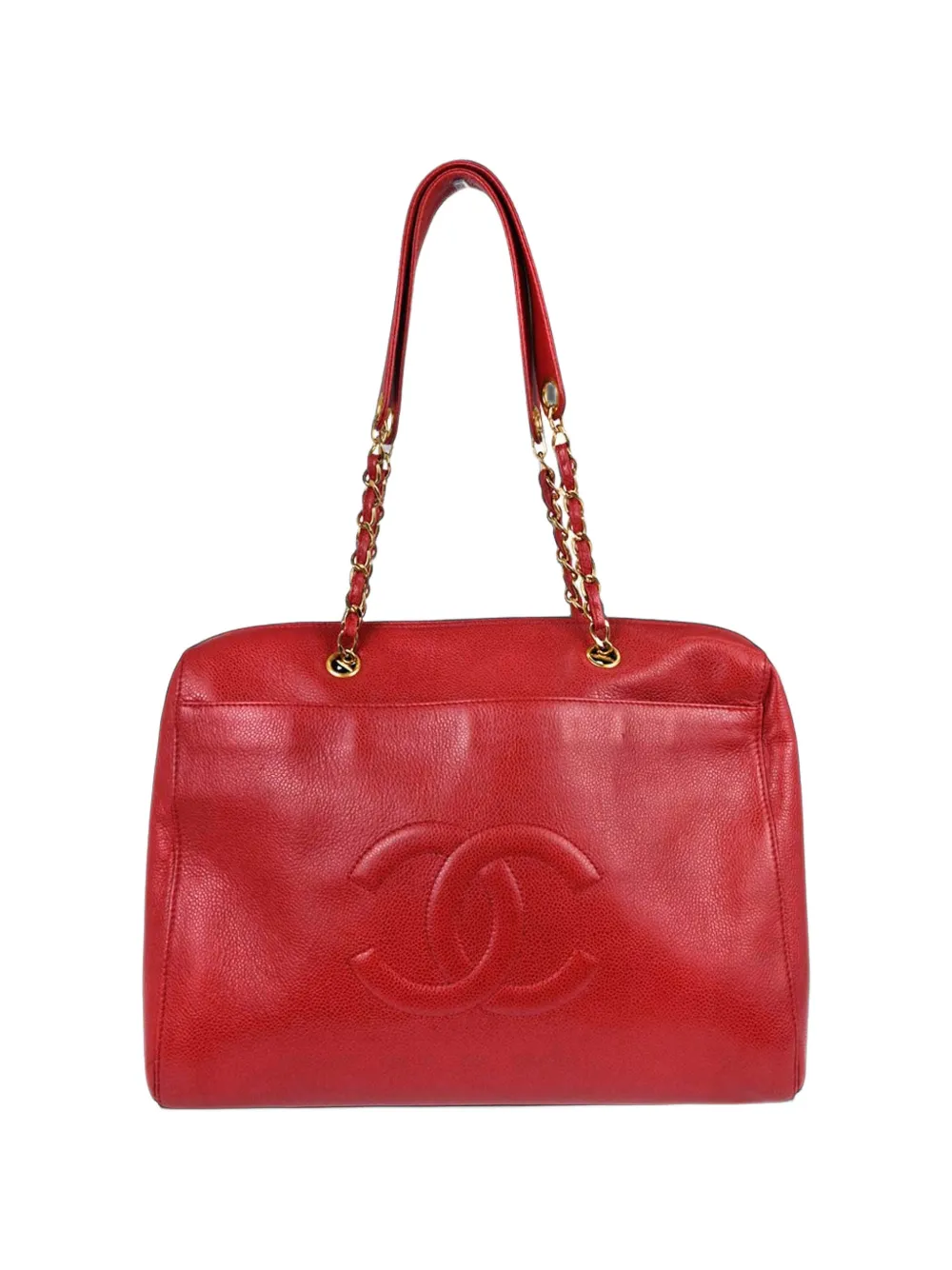 CHANEL Pre-Owned 1997-1999 Caviar leather shoulder bag - Rot