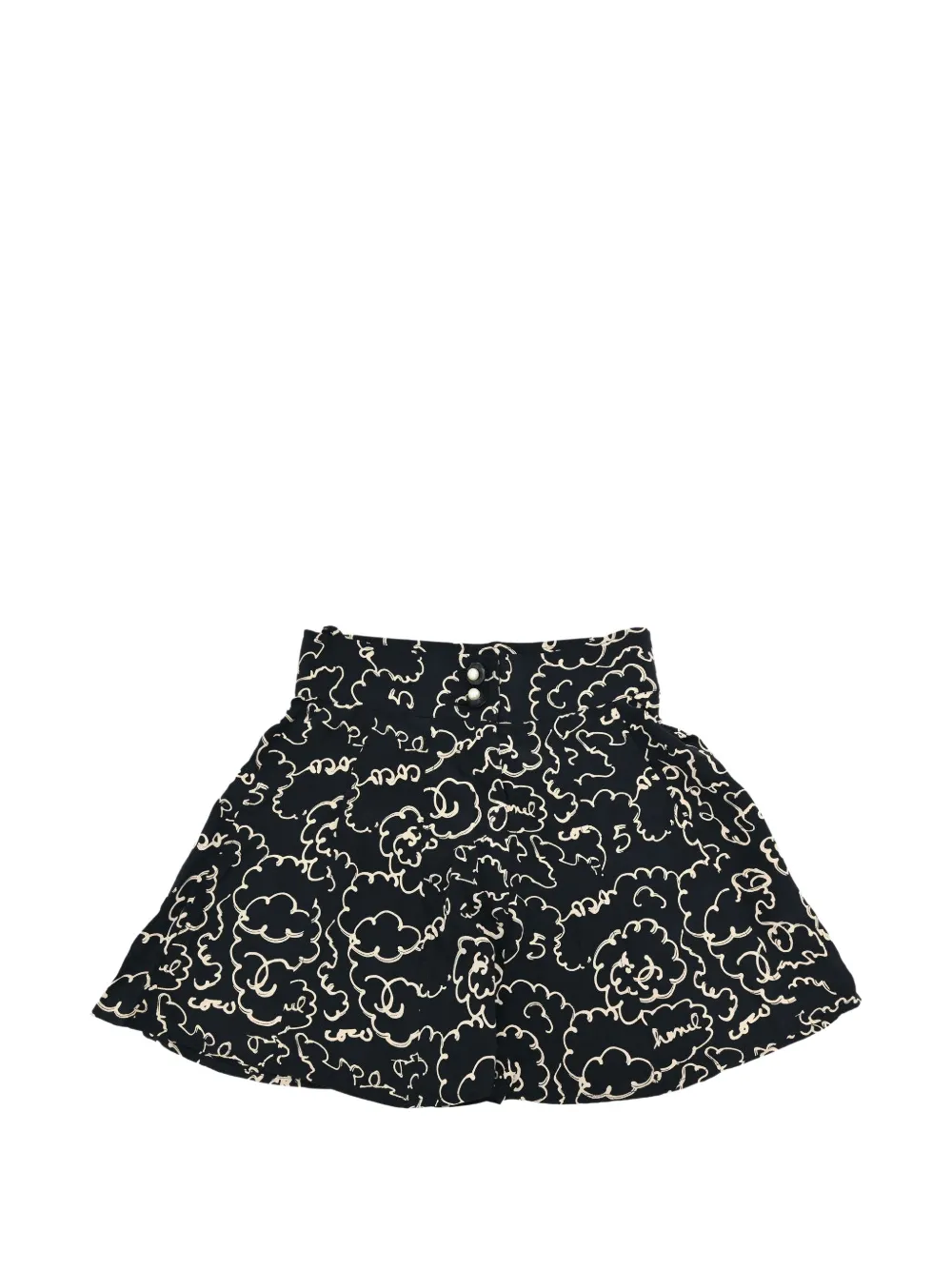 CHANEL Pre-Owned all-over print shorts - Black