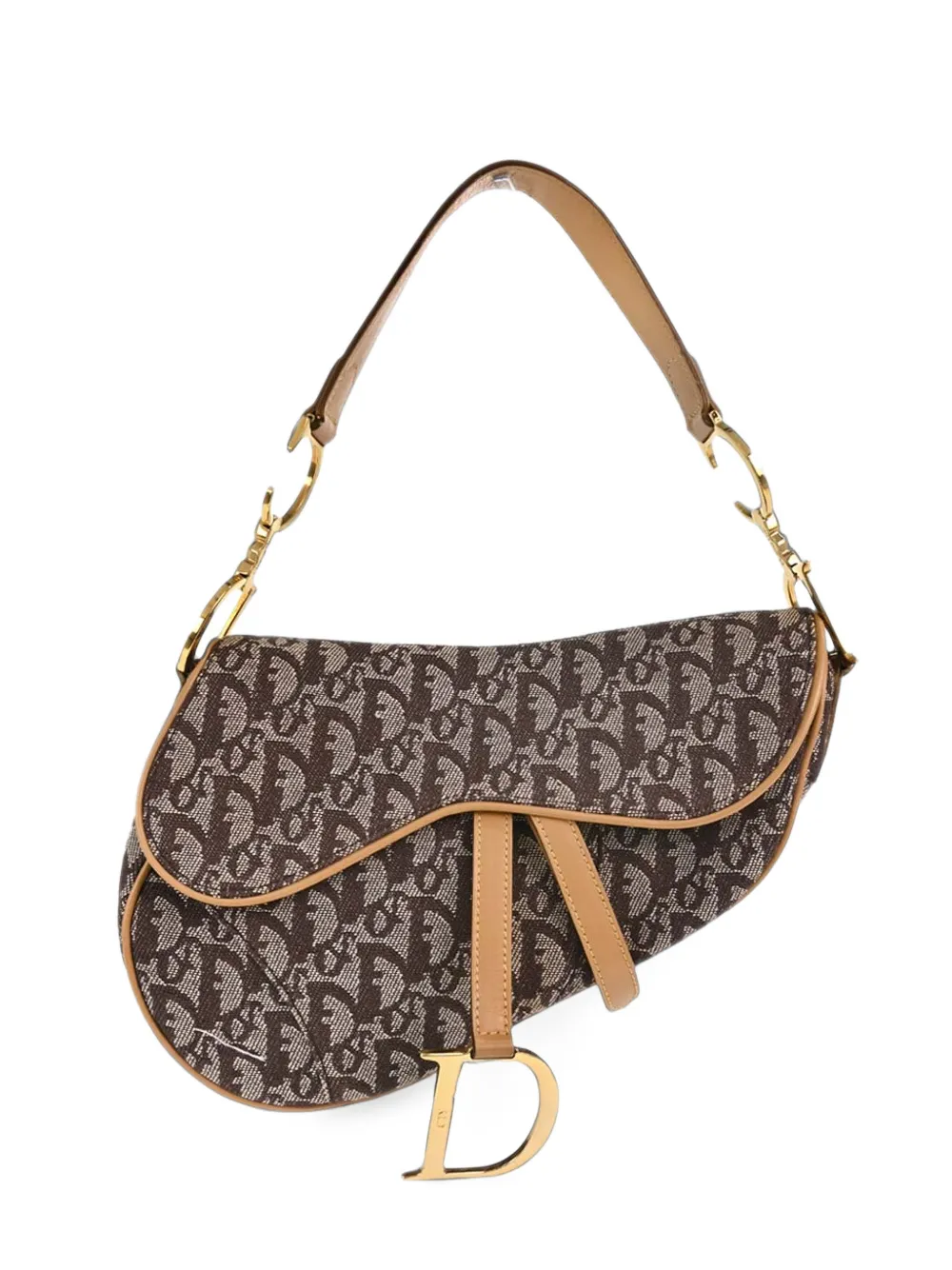 Christian Dior Pre-Owned Trotter Saddle tote bag - Braun