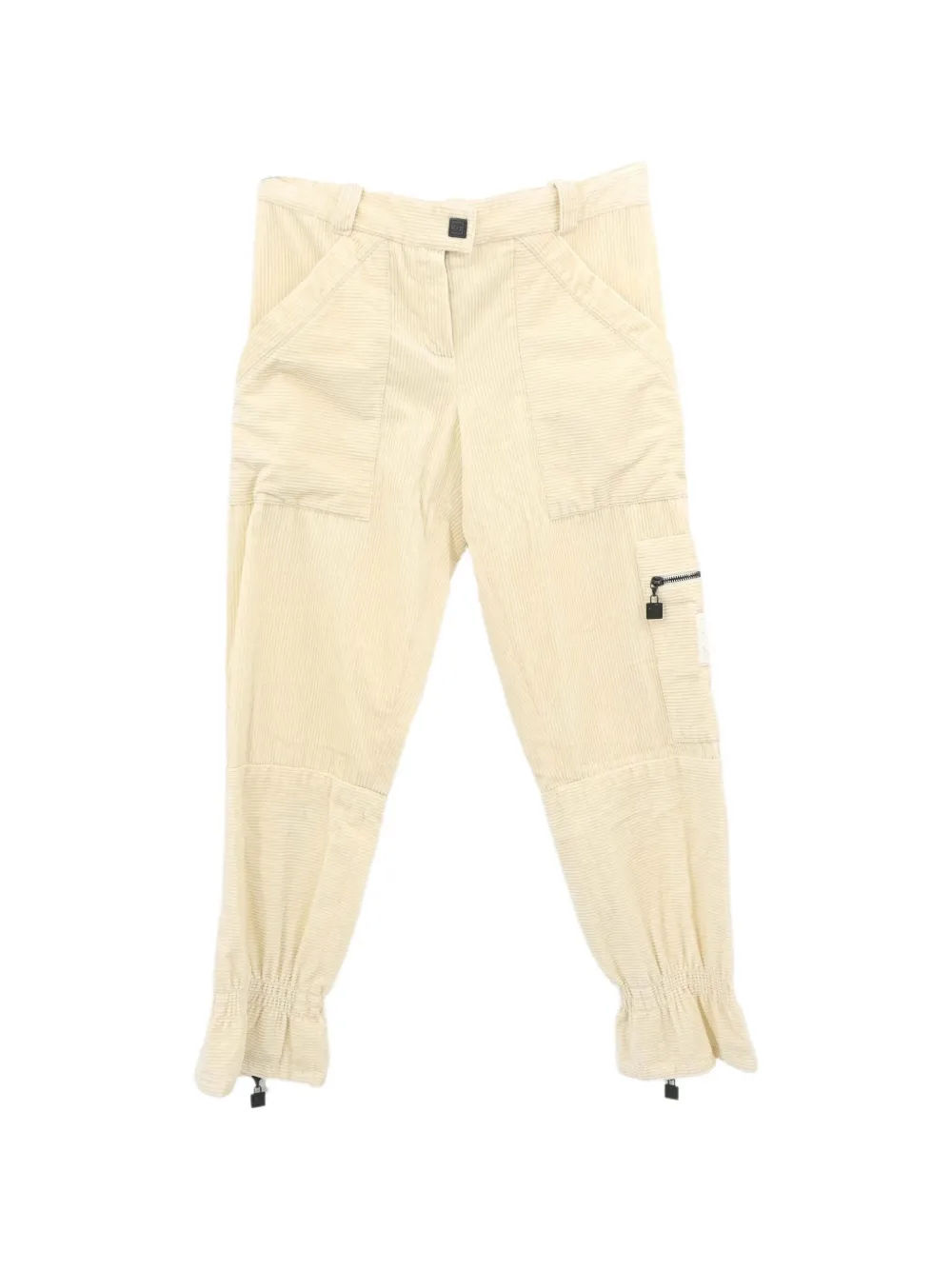 CHANEL Pre-Owned Sport Line corduroy trousers - Nude