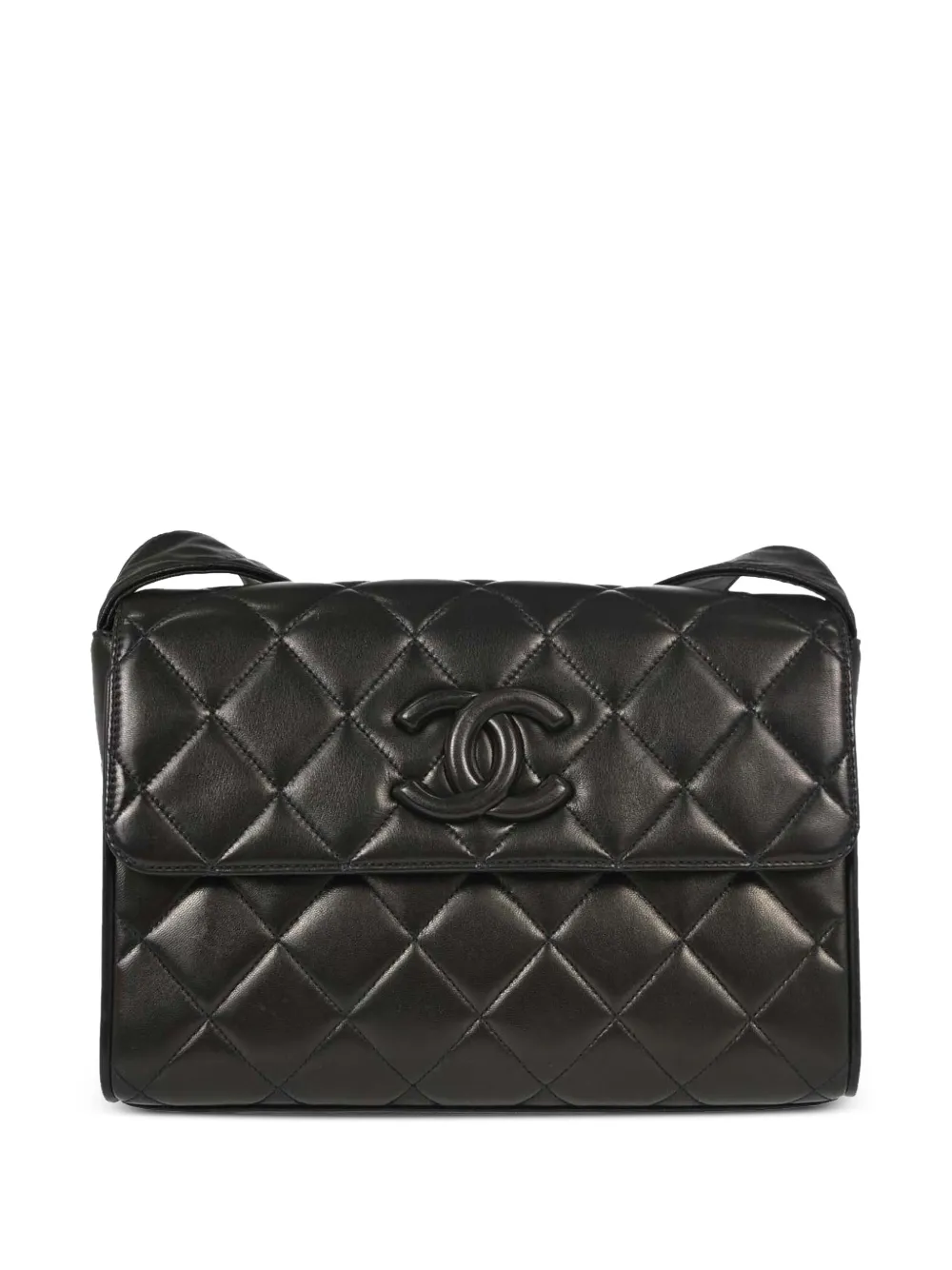 CHANEL Pre-Owned 1991-1994 CC diamond-quilted shoulder bag - Black