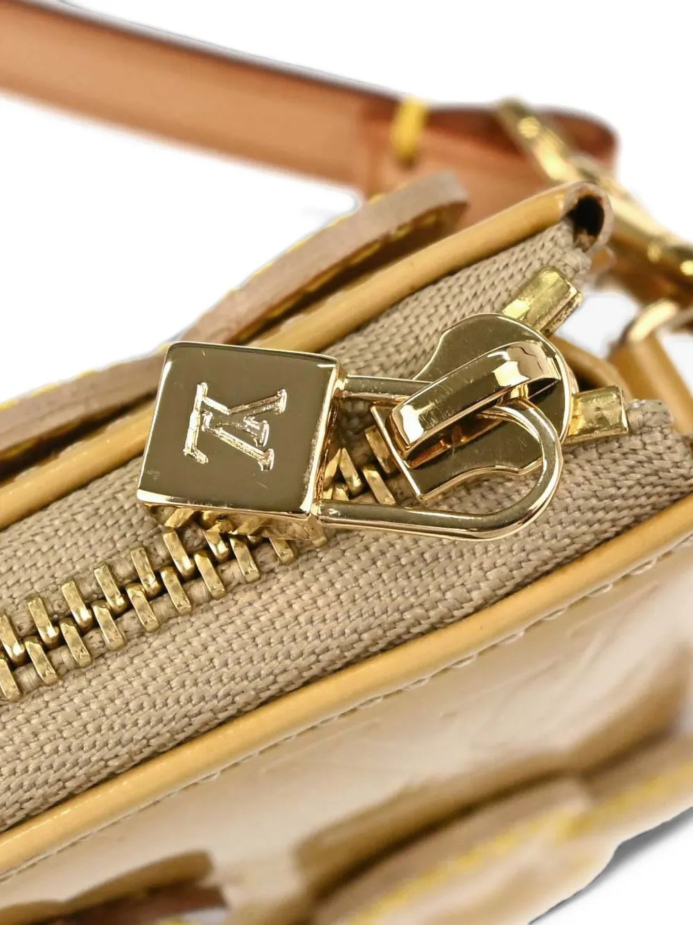Louis Vuitton Pre-Owned Vernis Flower Lexington mini bag Beige
