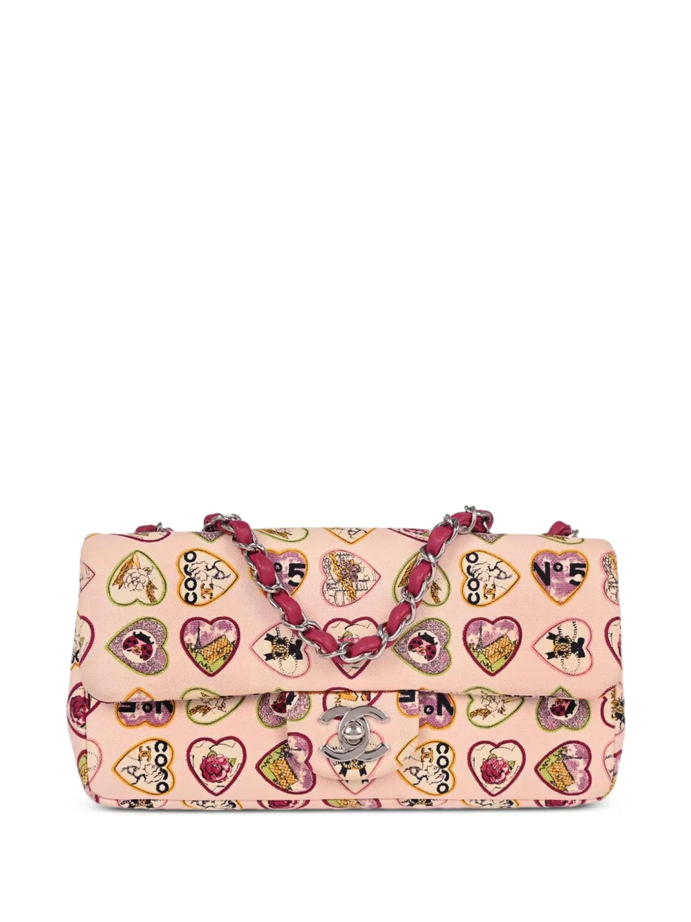 CHANEL Pre-Owned 2005-2006 Valentine Single Flap shoulder bag - Rosa