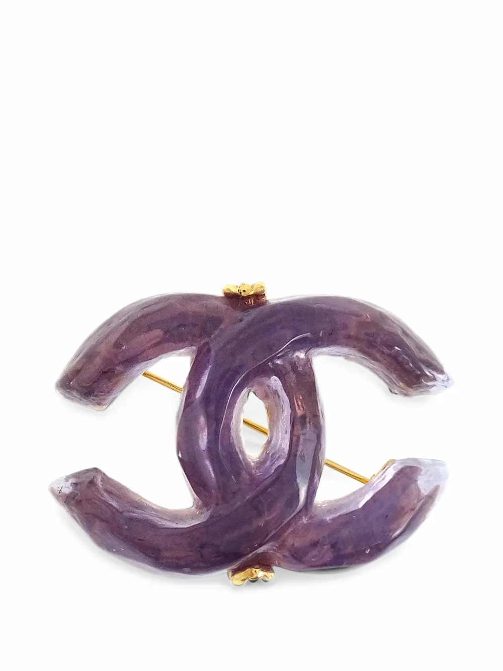 CHANEL Pre-Owned 1999 CC brooch - Gold