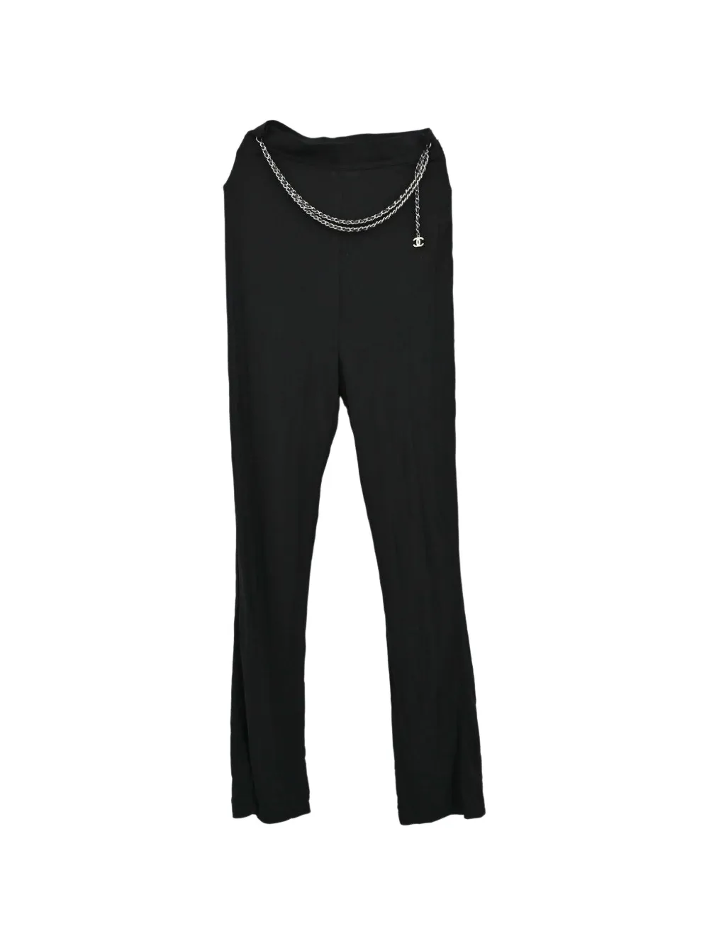 CHANEL Pre-Owned 1997 chain-link trousers - Schwarz
