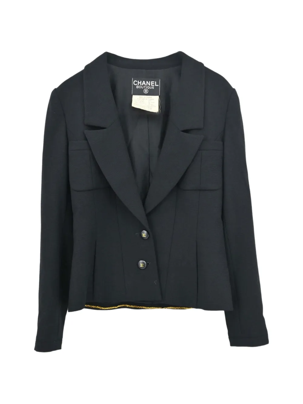 CHANEL Pre-Owned 1995 single-breasted blazer - Schwarz