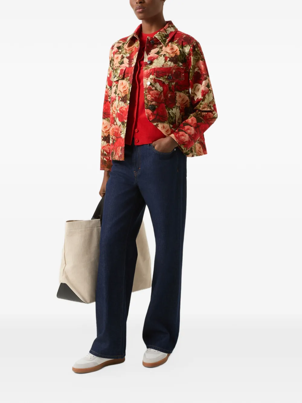 BOGNER Ilma button-up cardigan Rood