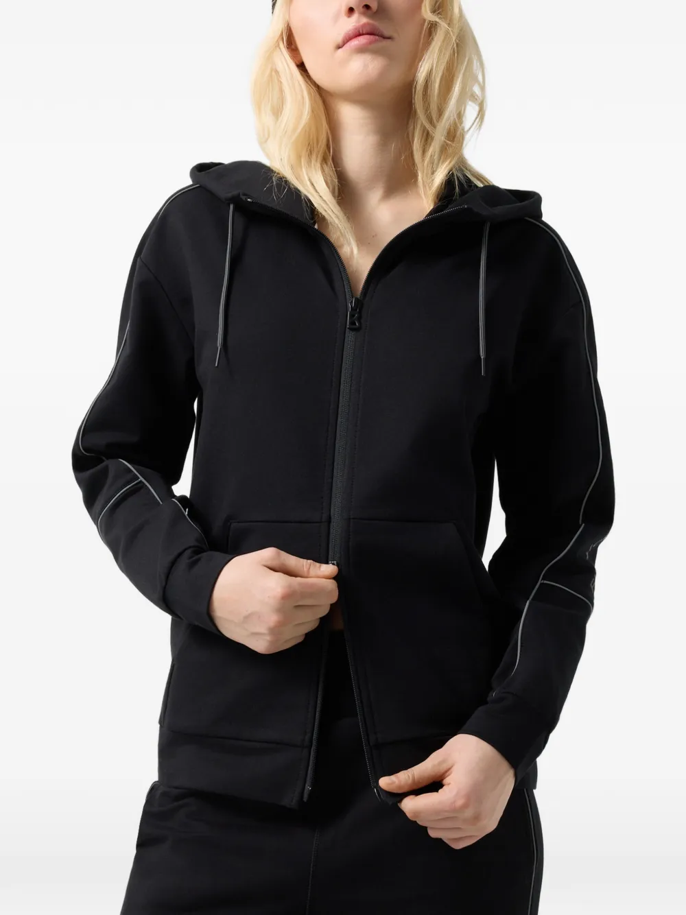 BOGNER FIRE+ICE Enia reflective-piping hoodie - Schwarz
