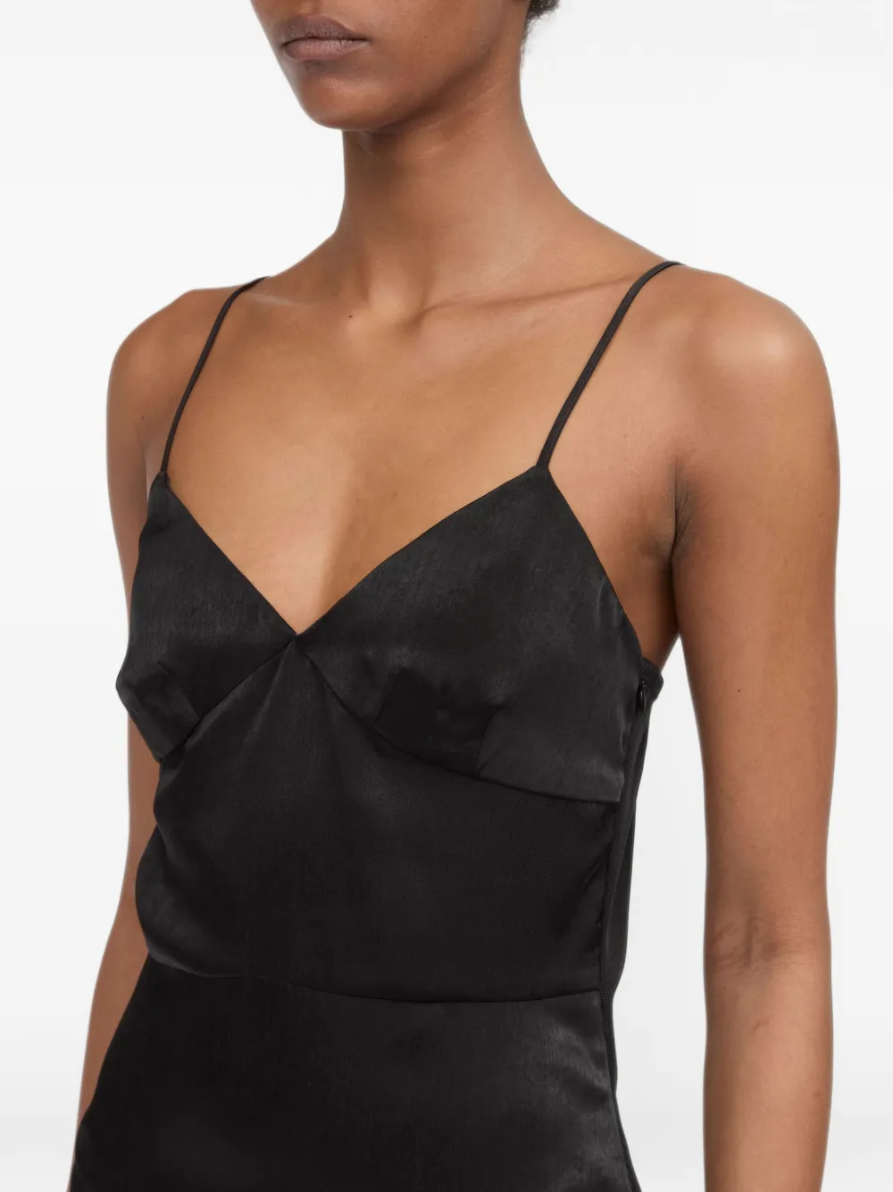 MM6 Maison Margiela slip mini dress Zwart