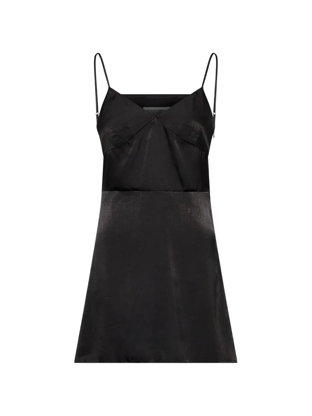 MM6 Maison Margiela slip mini dress Zwart