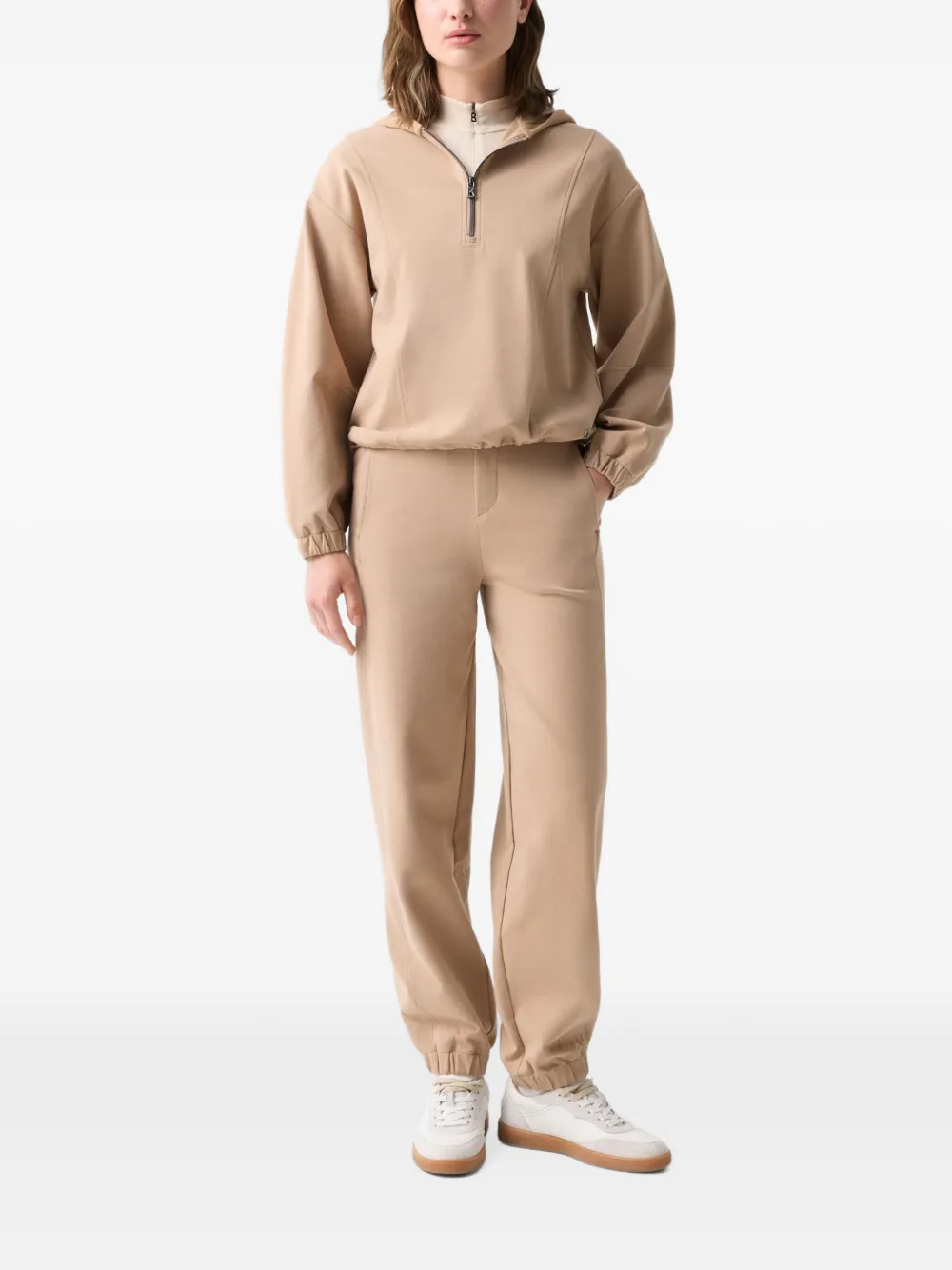 BOGNER Alia zip-neck hoodie Beige