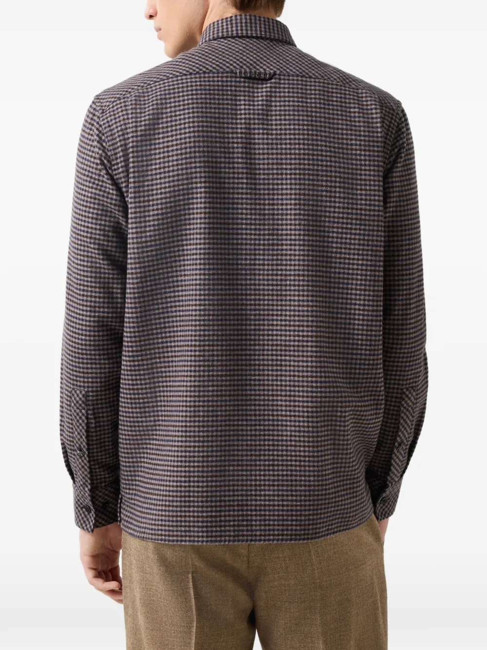 BOGNER Hardy check-pattern shirt Bruin