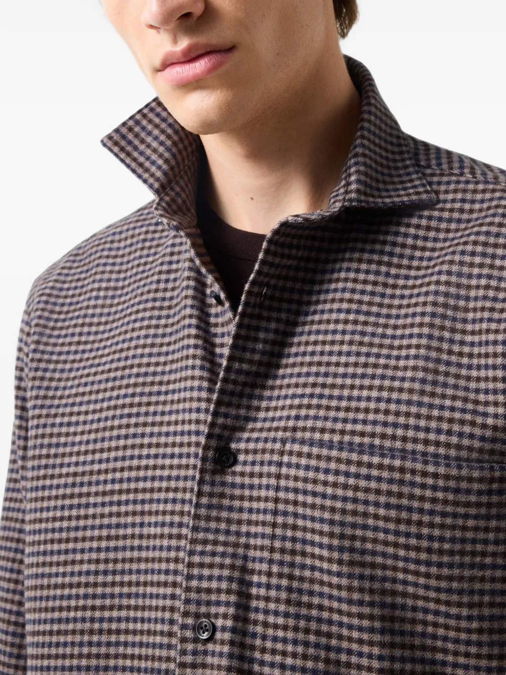 BOGNER Hardy check-pattern shirt Bruin