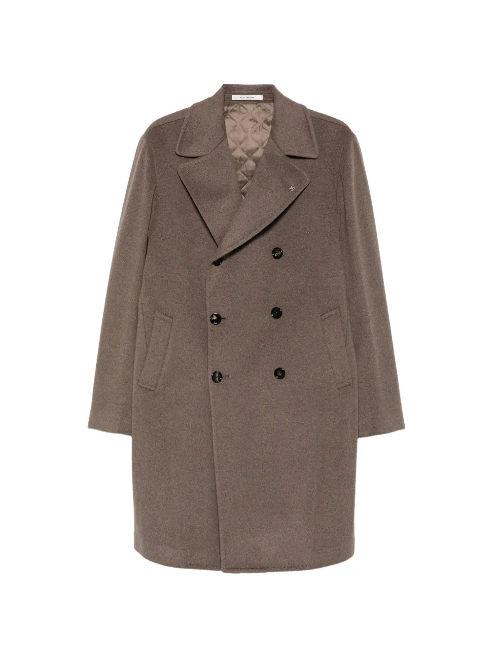 Tagliatore notch-lapel double-breasted coat Bruin