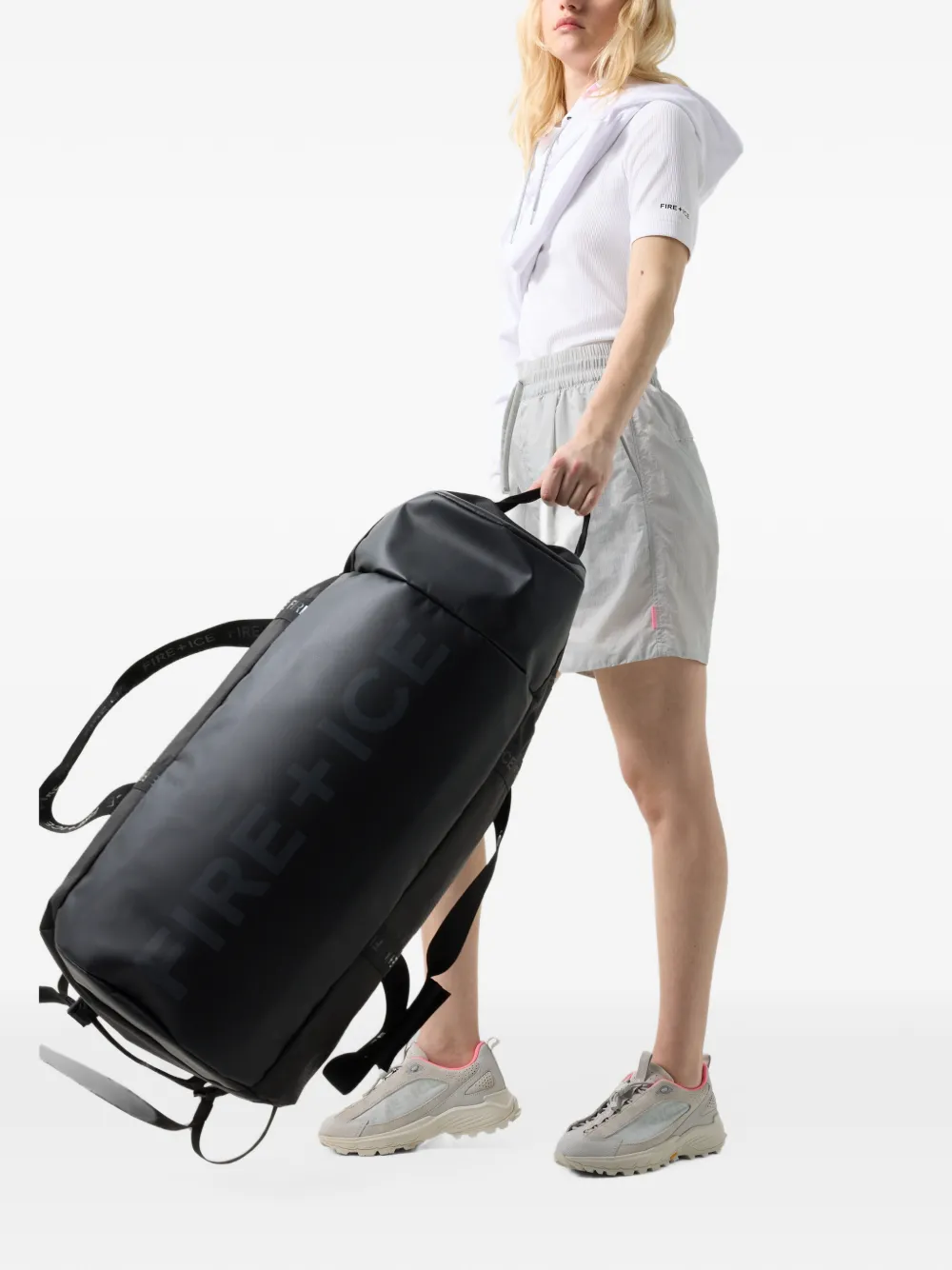 BOGNER FIRE+ICE Chenoa ripstop-texture shorts Grijs