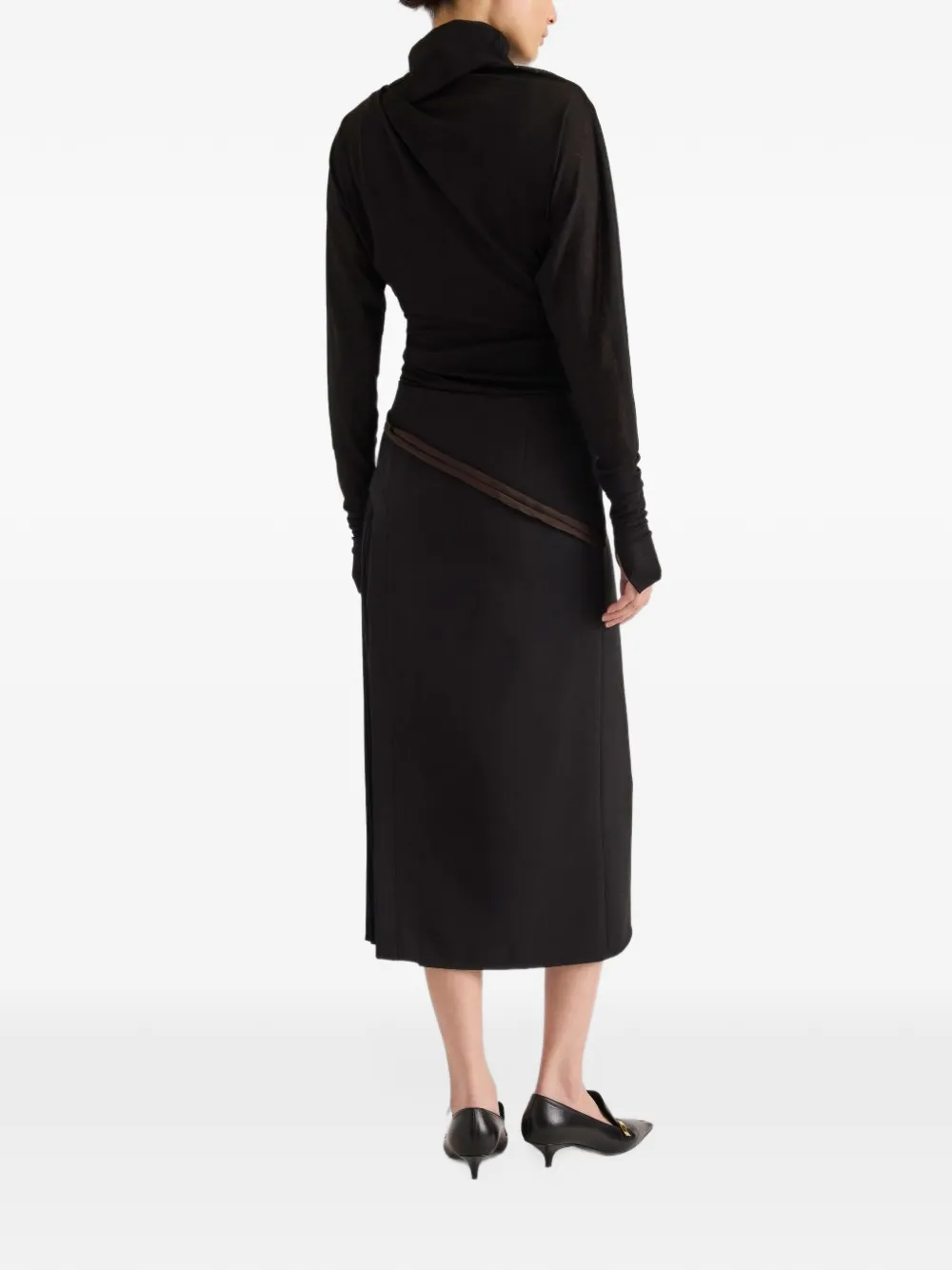 Proenza Schouler Golda top in Gauzy Zwart