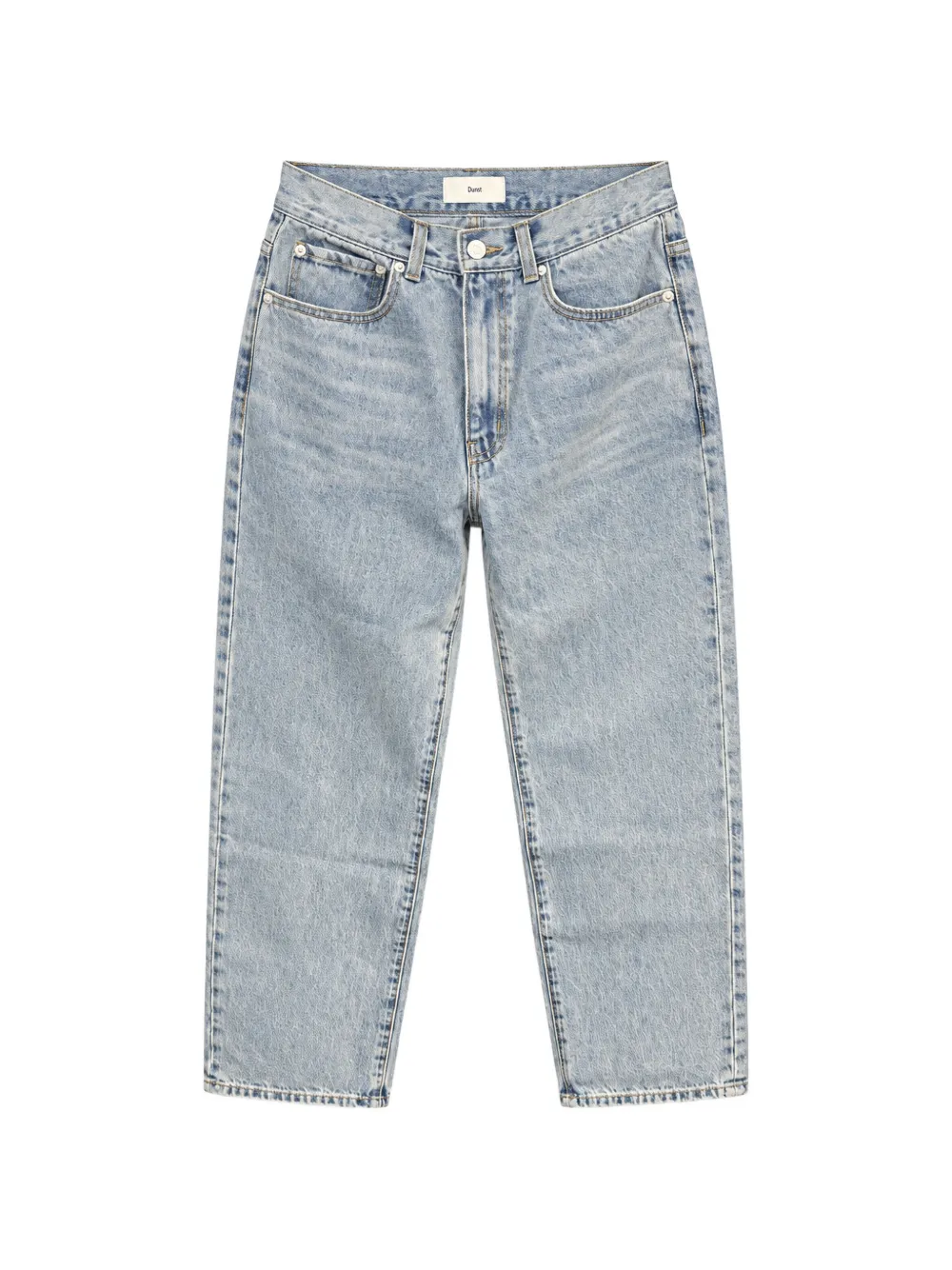 DUNST straight-leg cropped jeans - Blu