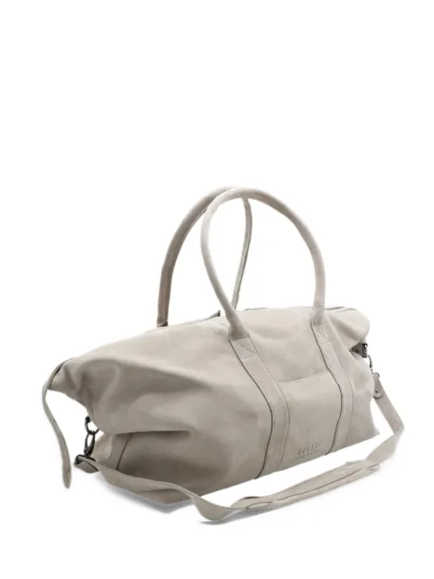 04651 / A TRIP IN A BAG logo-print leather tote bag