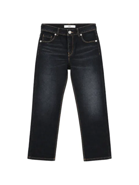 Fendi Kids faded-effect straight-leg jeans