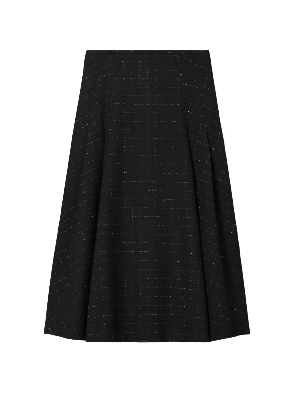 Tory Burch Wollrock mit Falten - Schwarz